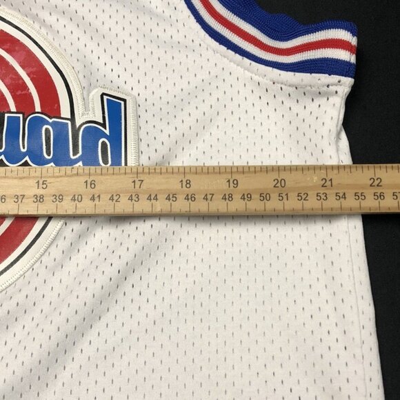 Masmig Space Jam Jersey Mens Size Large BUGS #1 Tune Squad White Embroidered - Picture 5 of 8